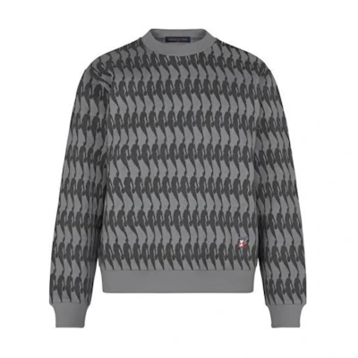 LOUIS VUITTON NBA Grey Logo Print Sweatshirt 1A8FLQ