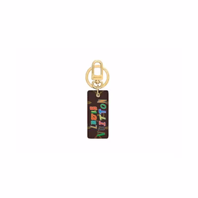 LOUIS VUITTON NBA Letters Tab Key Holder & Bag Charm Keychain. MP3019