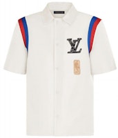 LOUIS VUITTON x NBA Logo Basketball Classic Short Sleeve Shirt White Mens. 1A8XE1 LOUIS VUITTON x NBA Logo Basketball Classic Short Sleeve Shirt White Mens. 1A8XE1