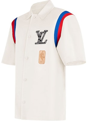 ルイ・ヴィトン x NBA ロゴ バスケットボール クラシック 半袖 シャツ ホワイト メンズ 1A8XE1 Shop ルイ・ヴィトン x NBA ロゴ バスケットボール クラシック 半袖 シャツ ホワイト メンズ 1A8XE1