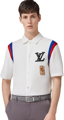 ルイ・ヴィトン x NBA ロゴ バスケットボール クラシック 半袖 シャツ ホワイト メンズ 1A8XE1 Purchase ルイ・ヴィトン x NBA ロゴ バスケットボール クラシック 半袖 シャツ ホワイト メンズ 1A8XE1