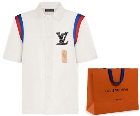 ルイ・ヴィトン x NBA ロゴ バスケットボール クラシック 半袖 シャツ ホワイト メンズ 1A8XE1 Cheap ルイ・ヴィトン x NBA ロゴ バスケットボール クラシック 半袖 シャツ ホワイト メンズ 1A8XE1