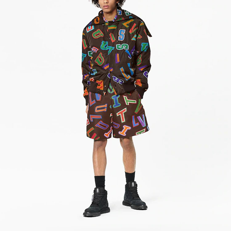 LOUIS VUITTON NBA Monogram Logo Hooded Jacket Brown Outerwear. 1A90J2 圖 3