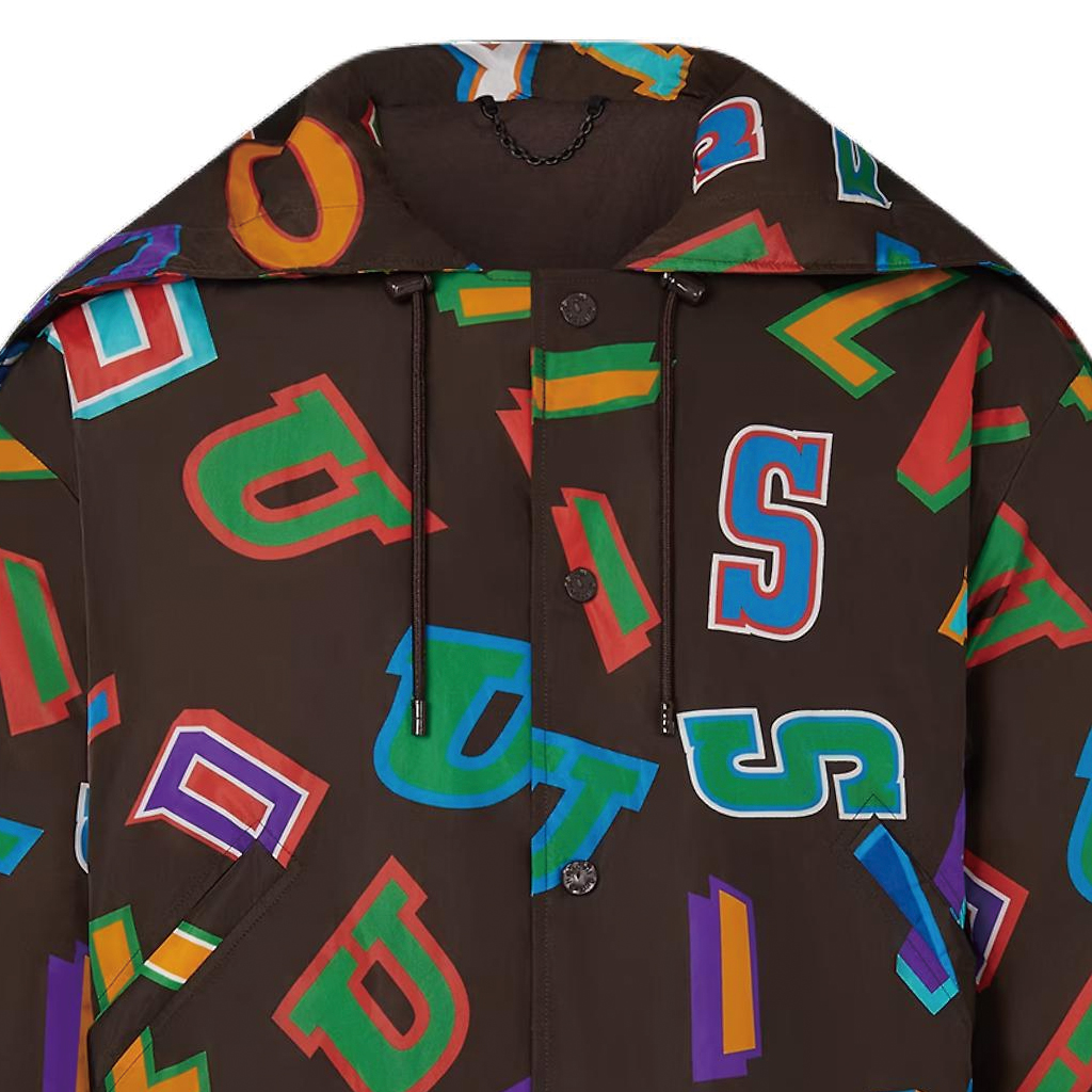 LOUIS VUITTON NBA Monogram Logo Hooded Jacket Brown Outerwear. 1A90J2 圖 6