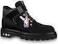 Shop Louis Vuitton x NBA Oberkampf Ankle Boots 'Hitam' 1A8EMQ