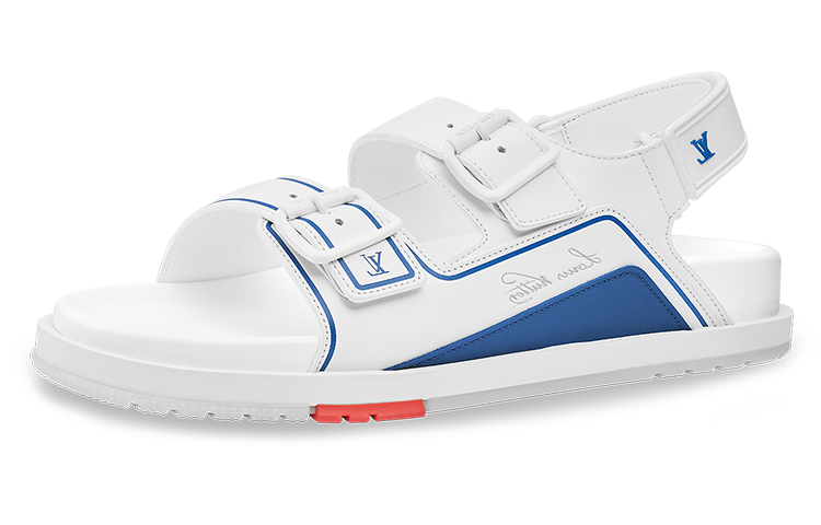 Buy 路易威登 x NBA 白色运动凉鞋 1A8ZLE