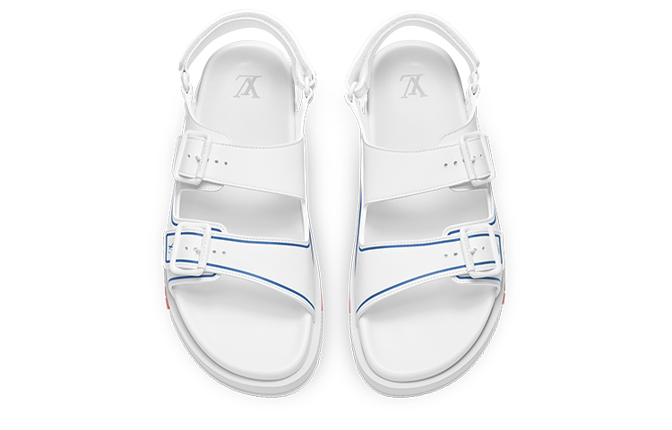 Lookbook 路易威登 x NBA 白色运动凉鞋 1A8ZLE