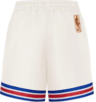 Lookbook ルイヴィトン x NBA メンズ ホワイトレザーバスケットボールショーツ ロゴ入り. 1A90T8