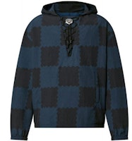 LOUIS VUITTON x NIGO2 SS22 Checkered Drawstring Hoodie Navy Blue . 1A9GVM LOUIS VUITTON x NIGO2 SS22 Checkered Drawstring Hoodie Navy Blue . 1A9GVM