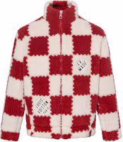 Order LOUIS VUITTON x NIGO2 SS22 男款紅色格紋刺繡拉鍊外套 1A9M7S