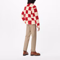 Details for LOUIS VUITTON x NIGO2 SS22 男款紅色格紋刺繡拉鍊外套 1A9M7S