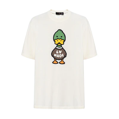 LOUIS VUITTON NIGO2 SS22 White Logo Graphic Short Sleeve T-Shirt. 1A9GOK