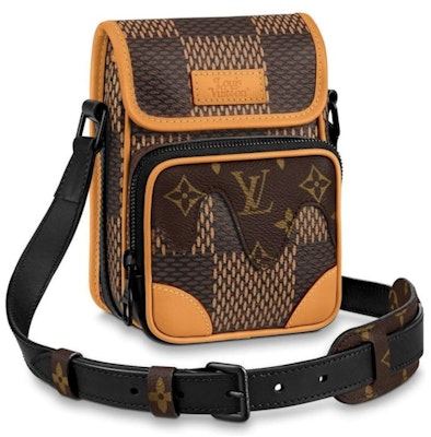 Louis Vuitton x Nigo Amazone Messenger Damier Ebene Giant Nano Brown Buy Louis Vuitton x Nigo Amazone Messenger Damier Ebene Giant Nano Brown