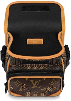 Louis Vuitton x Nigo Amazone Messenger Damier Ebene Giant Nano Brown Lookbook Louis Vuitton x Nigo Amazone Messenger Damier Ebene Giant Nano Brown