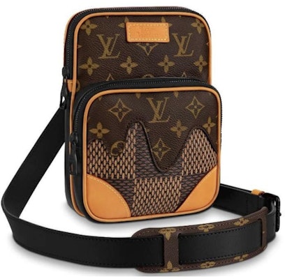 Louis Vuitton x Nigo Amazone Sling Bag Damier Ebene Giant Brown Buy Louis Vuitton x Nigo Amazone Sling Bag Damier Ebene Giant Brown