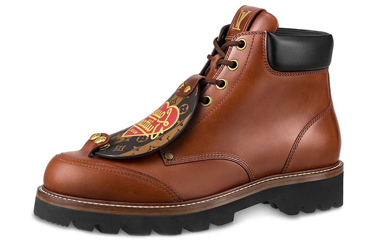 LV Nigo Ankle Boots 'Brown with Black'