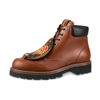 LV Nigo Ankle Boots 'Brown with Black'
