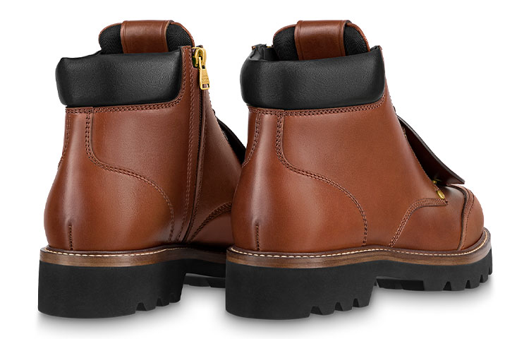 LV Nigo Ankle Boots 'Brown with Black' 圖 3