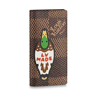 Louis Vuitton x Nigo Brazza Wallet Damier Ebene Giant Brown