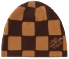 Lookbook LOUIS VUITTON x Nigo 棕色針織毛帽 - 男女情侶款印花設計 M5227A