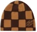 Lookbook Gorro de Punto Marrón LOUIS VUITTON x Nigo - Estilo Unisex con Diseño Estampado. M5227A