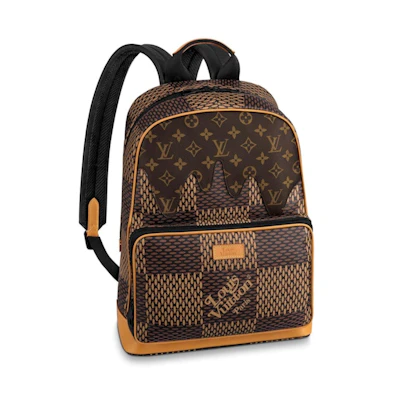 Louis Vuitton x Nigo Campus Backpack Damier Ebene Giant Brown