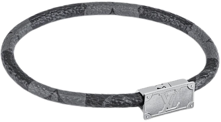 LOUIS VUITTON x Nigo Gelang Kanvas Logam Kelabu/Hitam Unisex M8040E Lookbook LOUIS VUITTON x Nigo Gelang Kanvas Logam Kelabu/Hitam Unisex M8040E