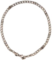 LOUIS VUITTON x Nigo Chain Necklace Unisex Silver Couple Edition M03147 LOUIS VUITTON x Nigo Chain Necklace Unisex Silver Couple Edition M03147