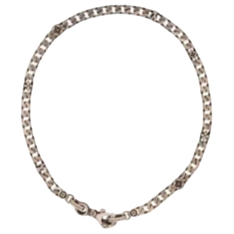 Order Kalung Rantai LOUIS VUITTON x Nigo Unisex Perak Edisi Pasangan M03147