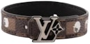 Buy LOUIS VUITTON x Nigo Gelang Kotak Coklat/Hitam Unisex Edisi Pasangan M4429