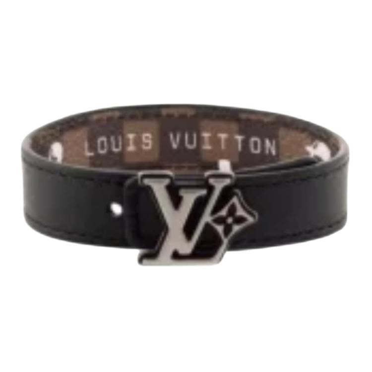 Lookbook LOUIS VUITTON x Nigo Gelang Kotak Coklat/Hitam Unisex Edisi Pasangan M4429