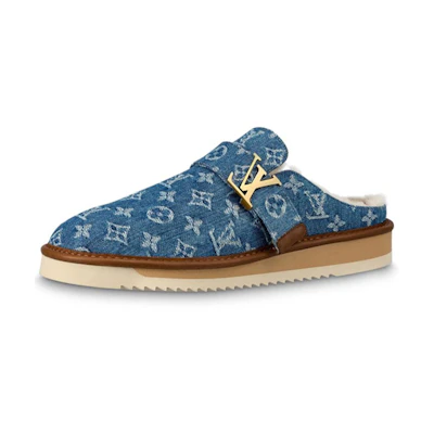 LV Nigo Cosy Mules 'Denim Monogram'