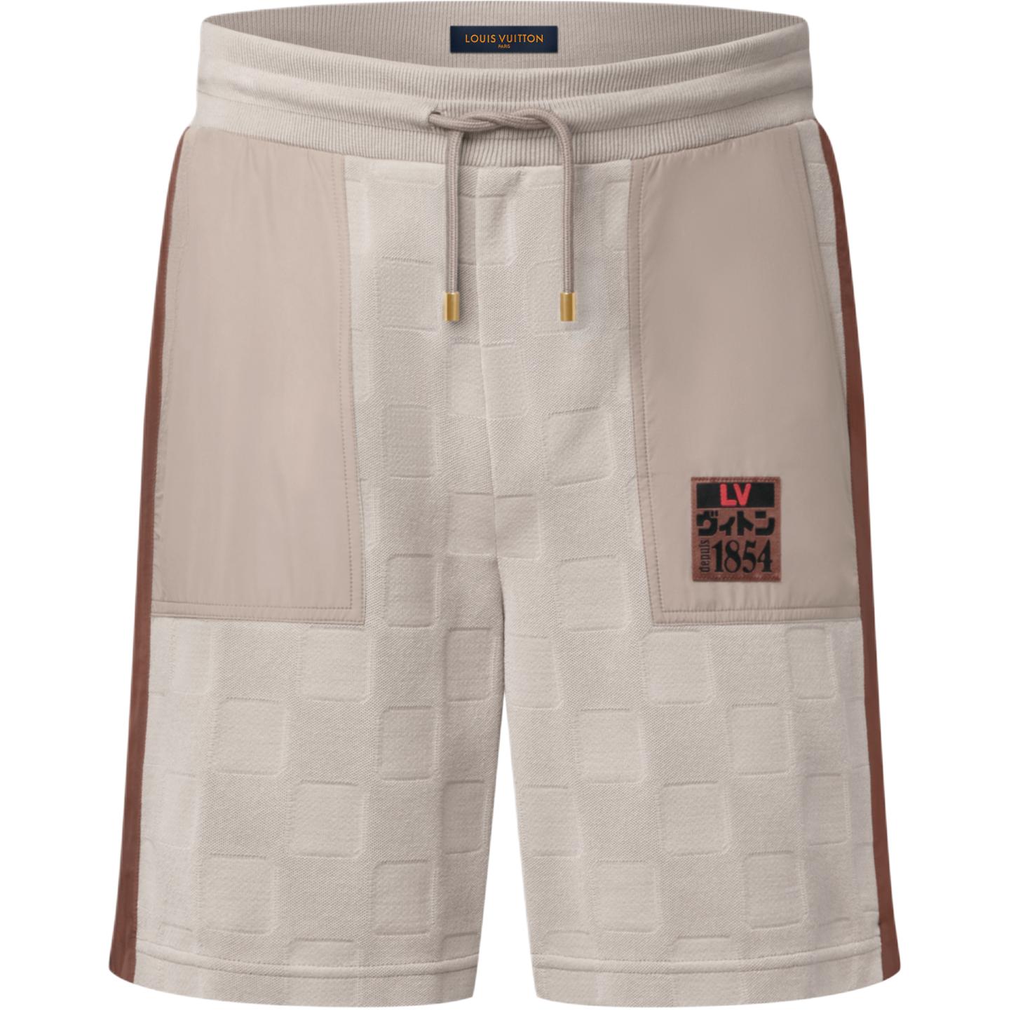 LOUIS VUITTON Nigo Damier Check Drawstring Casual Shorts FW25 for Men 1AIML1