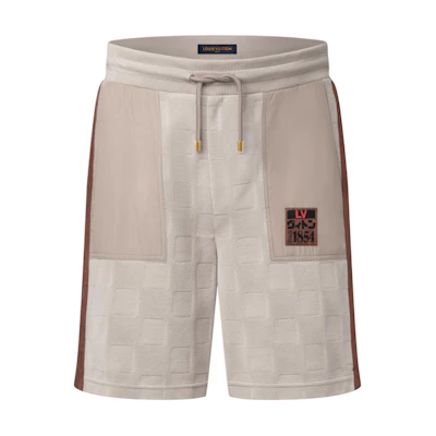 LOUIS VUITTON Nigo Damier FW25 Checkered Drawstring Shorts Mens Casual 1AIML7