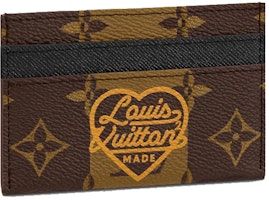 Louis Vuitton x Nigo Double Card Holder Monogram Stripes Brown Louis Vuitton x Nigo Double Card Holder Monogram Stripes Brown