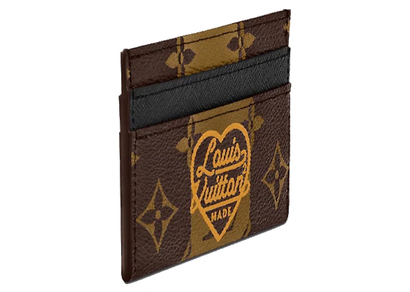 Order Portatarjetas Doble Louis Vuitton x Nigo Monograma Rayas Marrón