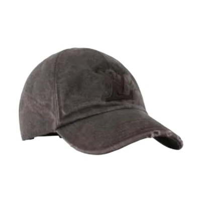 LOUIS VUITTON Nigo Embroidered Logo Gray Cap - Unisex Couple Design M5235M