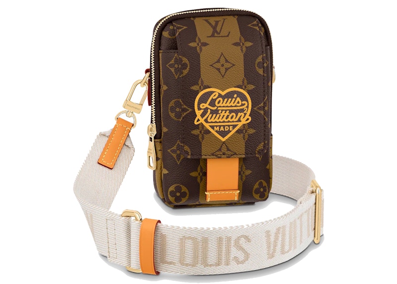 Louis Vuitton x Nigo Flap Double Phone Pouch Brown