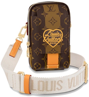 Louis Vuitton x Nigo Flap Double Phone Pouch Brown Buy Louis Vuitton x Nigo Flap Double Phone Pouch Brown