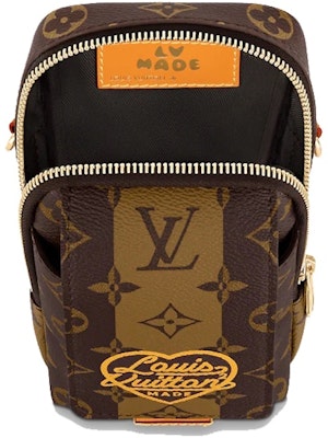 Louis Vuitton x Nigo Flap Double Phone Pouch Brown Lookbook Louis Vuitton x Nigo Flap Double Phone Pouch Brown