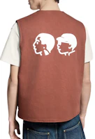Shop LOUIS VUITTON x Nigo FW25 V-Neck Sleeveless Vest with Zip Pocket. 1AILW9