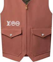 Details for LOUIS VUITTON x Nigo FW25 V-Neck Sleeveless Vest with Zip Pocket. 1AILW9