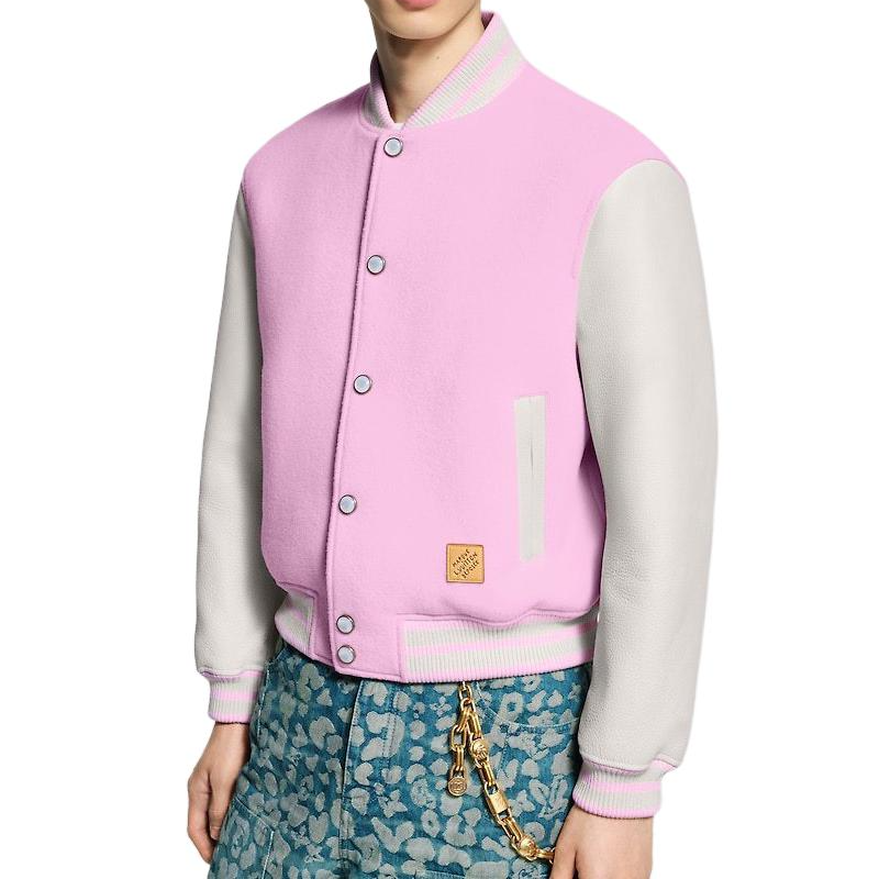 Lookbook LOUIS VUITTON x Nigo FW25 AS Signature Colorblock Leather Jacket Mens. 1AIMWA