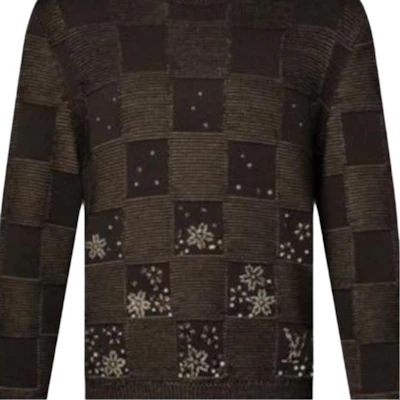 Louis Vuitton x Nigo FW25 棋盤格刺繡圓領長袖上衣 1AIMD7 Details for Louis Vuitton x Nigo FW25 棋盤格刺繡圓領長袖上衣 1AIMD7