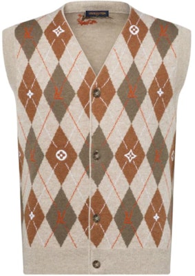 Chaleco Cardigan Bordado LOUIS VUITTON x Nigo FW25 Diamond V-Neck 1AIMDE Buy Chaleco Cardigan Bordado LOUIS VUITTON x Nigo FW25 Diamond V-Neck 1AIMDE