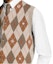 Details for Chaleco Cardigan Bordado LOUIS VUITTON x Nigo FW25 Diamond V-Neck 1AIMDE
