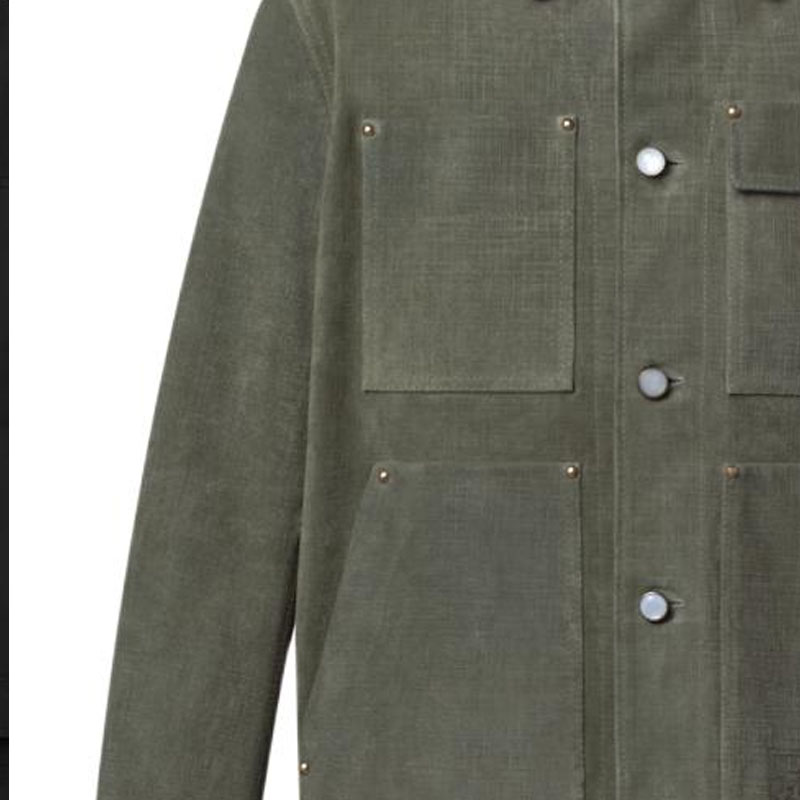 LOUIS VUITTON Nigo FW25 Leather Jacket with Pocket and Button Closure 1AIMY0 圖 4