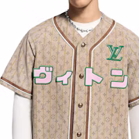Purchase ルイヴィトン x ニゴ FW25 モノグラム レザー 半袖 シャツ メンズウェア 1AIMXC