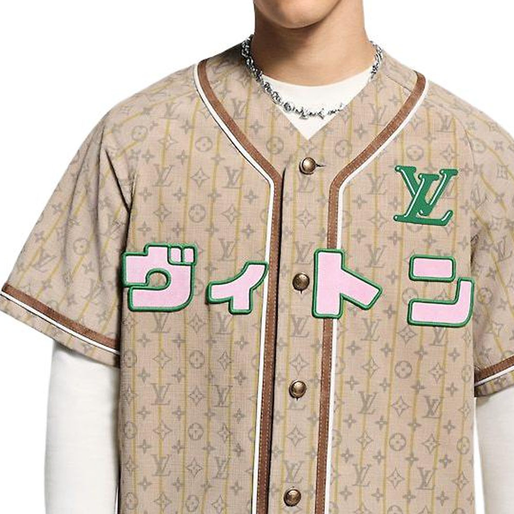 Purchase LOUIS VUITTON x Nigo FW25 Monogram Short Sleeve Leather Jacket 1AIMXA