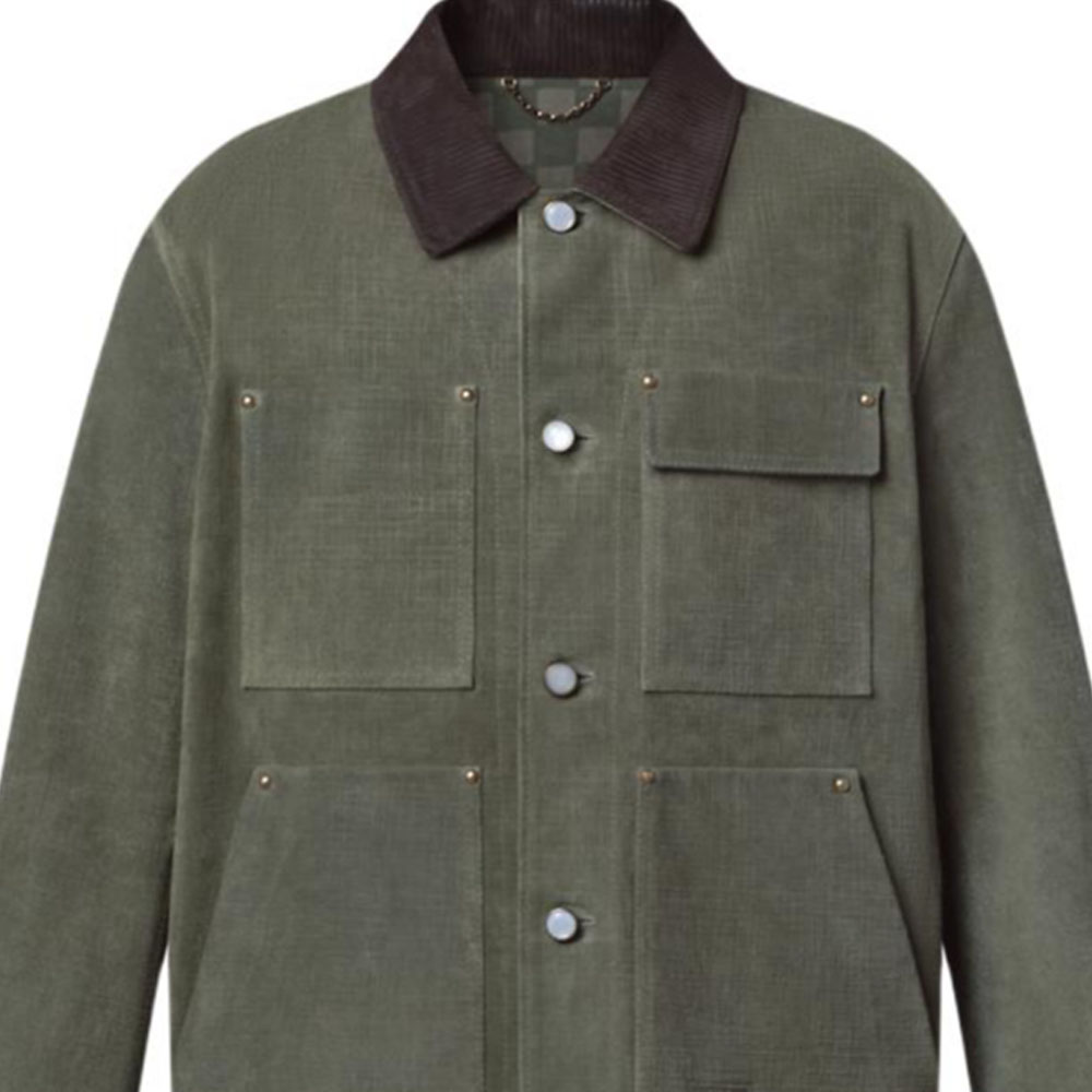 LOUIS VUITTON Nigo FW25 Solid Color Leather Jacket Long Sleeve Coat 1AIMY5 圖 3